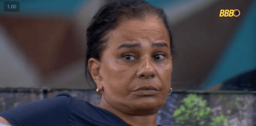 Solange Couto no BBB 26 — expressão durante discussão polêmica